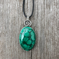 Malachite Necklace for Positivity, Psychic Growth and Amplifying Energy.