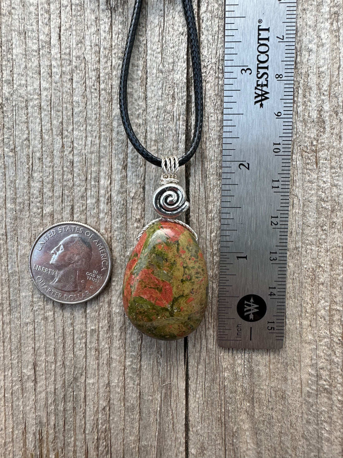 Unakite Necklace for Balance and Rebirth