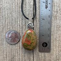 Unakite Necklace for Balance and Rebirth