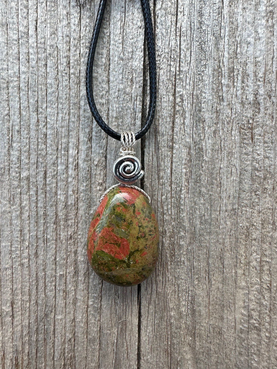 Unakite Necklace for Balance and Rebirth