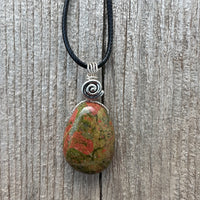 Unakite Necklace for Balance and Rebirth