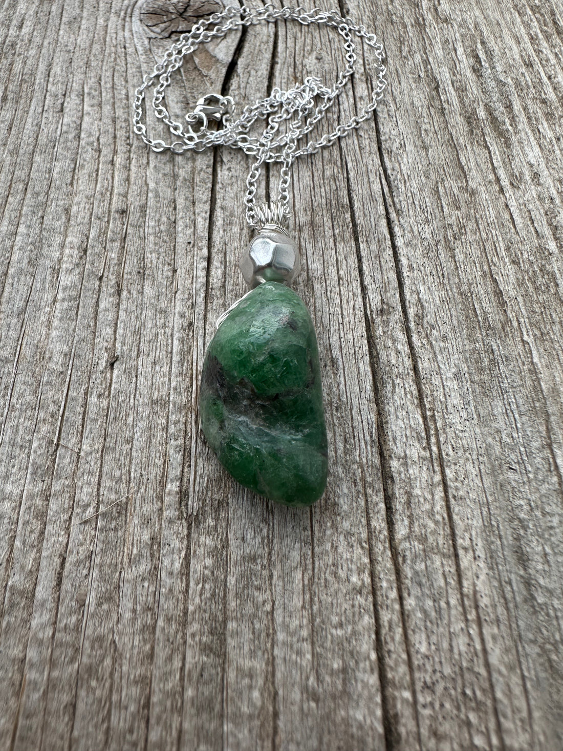 Green (Tsavorite) Garnet for Growth, Rejuvenation and Vitality.