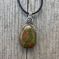 Unakite Necklace for Balance and Rebirth