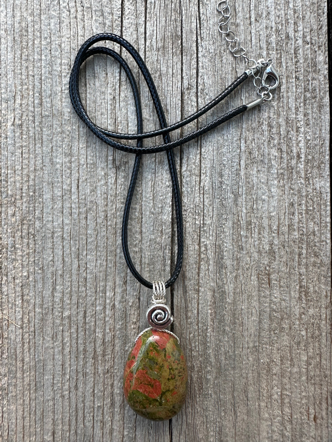 Unakite Necklace for Balance and Rebirth