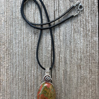 Unakite Necklace for Balance and Rebirth