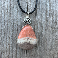 Celestobarite  Necklace - Shaman Stone for Spiritual Awakening. Swirl Signifies Consciousness