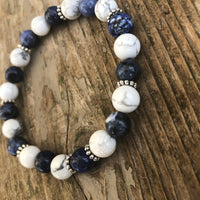 Sodalite with Howlite for Inspiration and Creativity