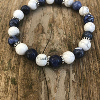 Sodalite with Howlite for Inspiration and Creativity