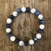 Sodalite with Howlite for Inspiration and Creativity