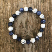 Sodalite with Howlite for Inspiration and Creativity