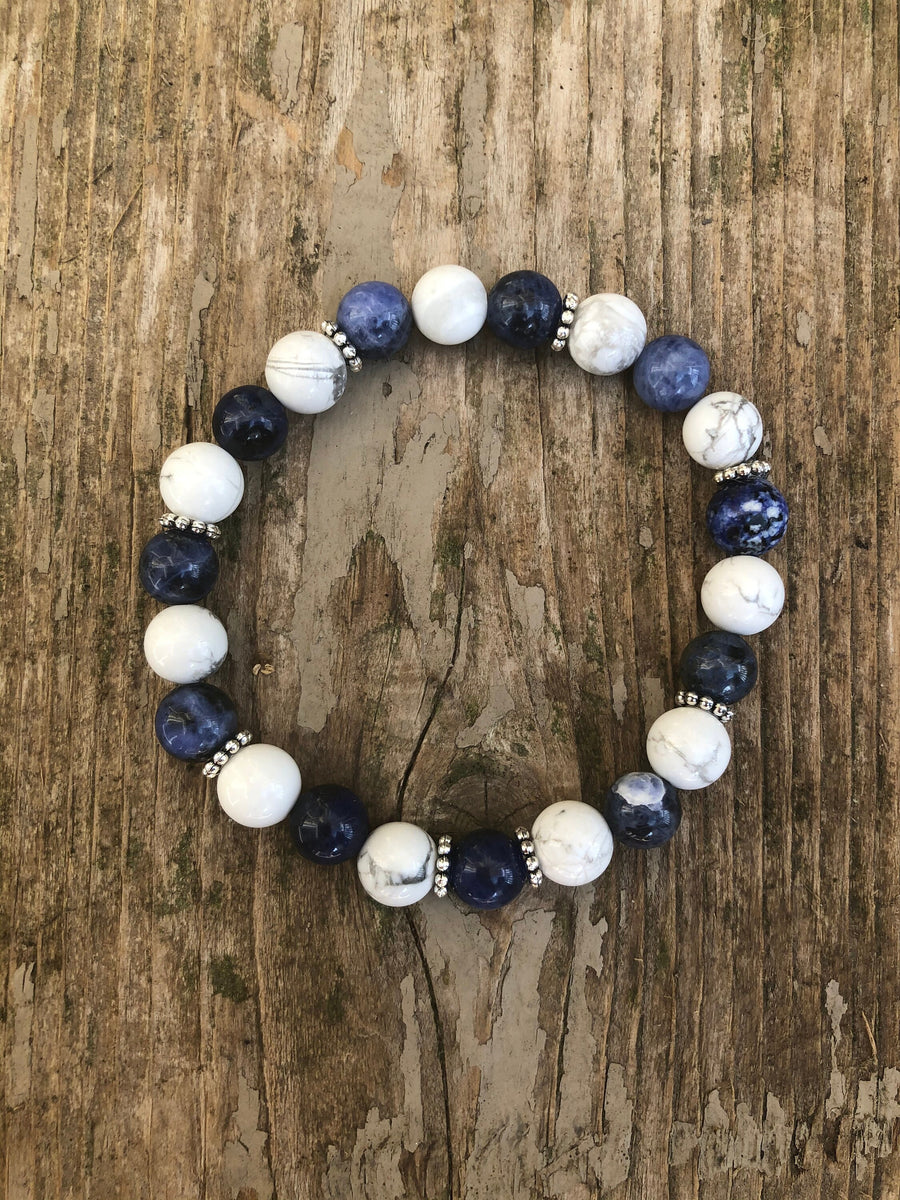 Sodalite with Howlite for Inspiration and Creativity