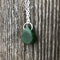 Canadian Jade For Protection, Self-Confidence and Awareness. Pewter Accent Piece.