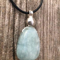 Aquamarine Necklace for Release, Peace and Courage.