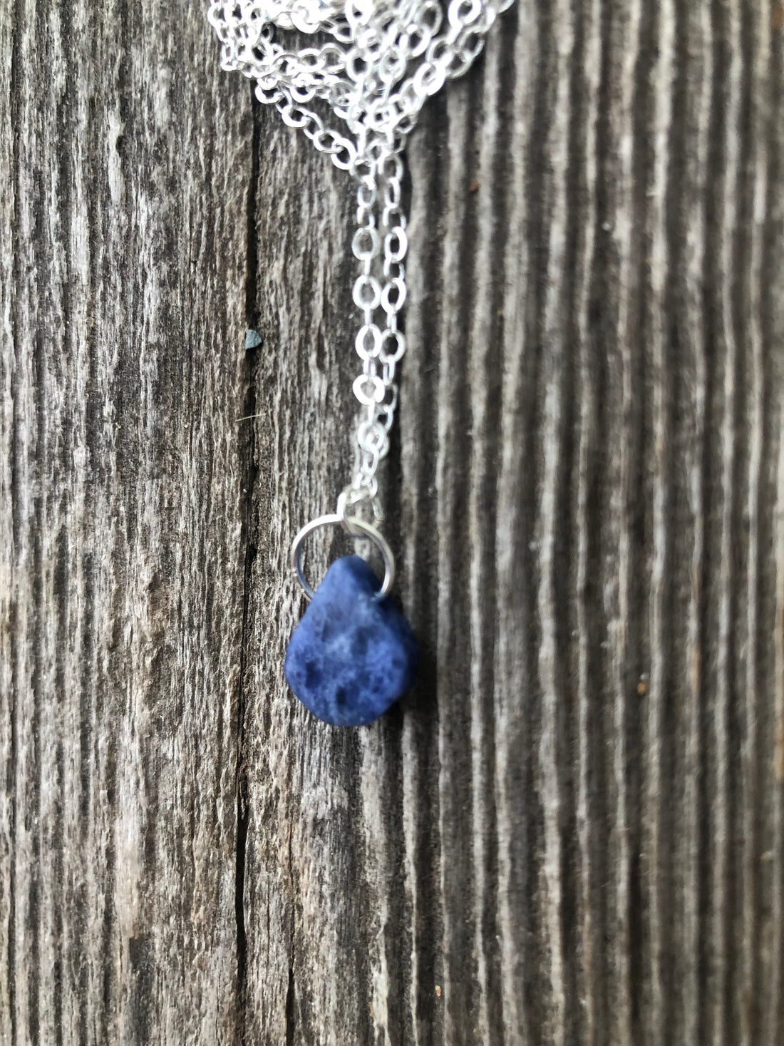 Sodalite for Creativity and Inspiration. Swirl to Signify Consciousness.