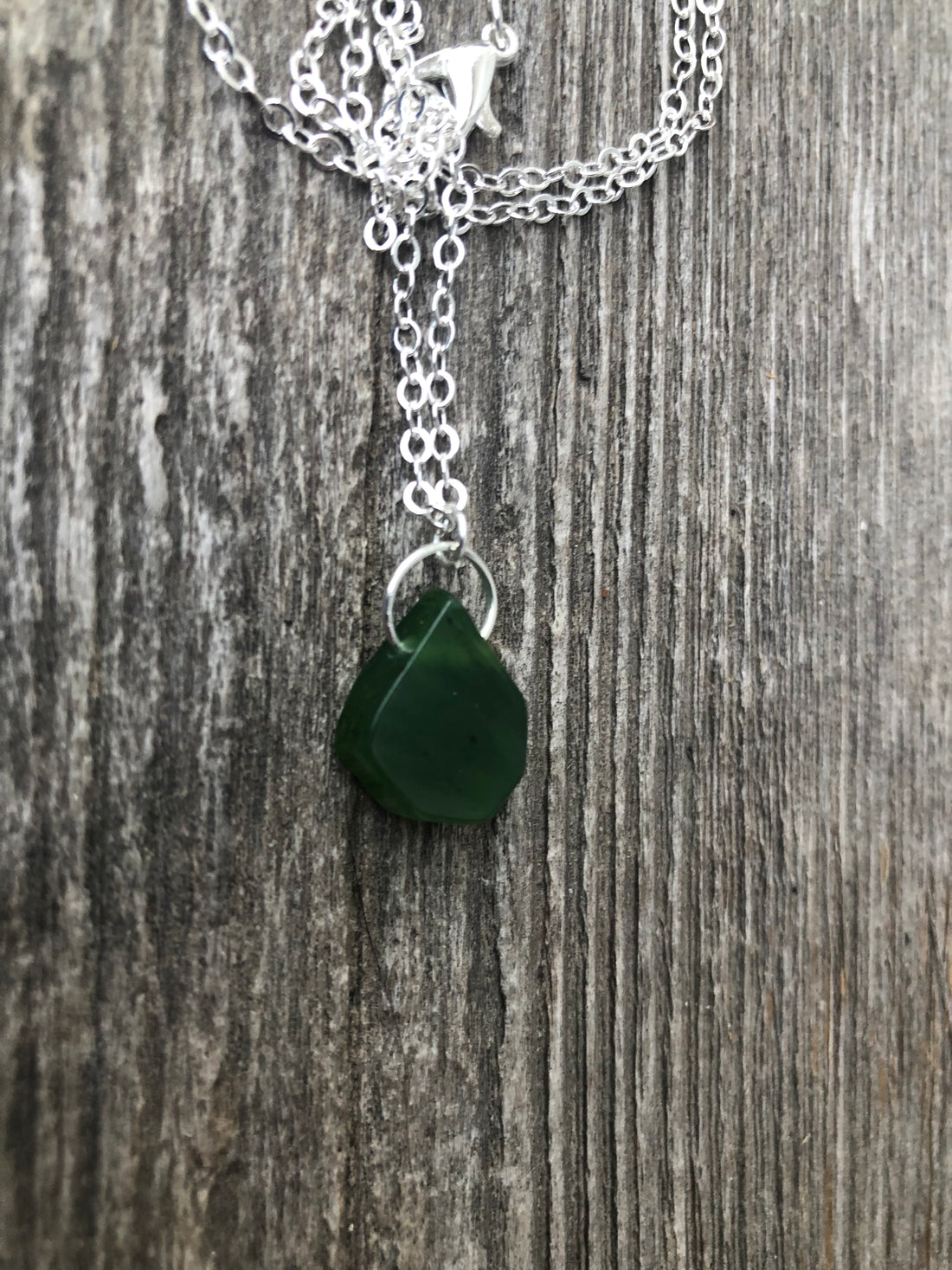 Canadian Jade For Protection, Self-Confidence and Awareness. Pewter Accent Piece.