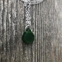 Canadian Jade For Protection, Self-Confidence and Awareness. Pewter Accent Piece.