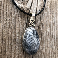 Pinolith for a Deeper Connection to Self, Spiritual Awakening, and Grounding. Swirl to Signify Consciousness.