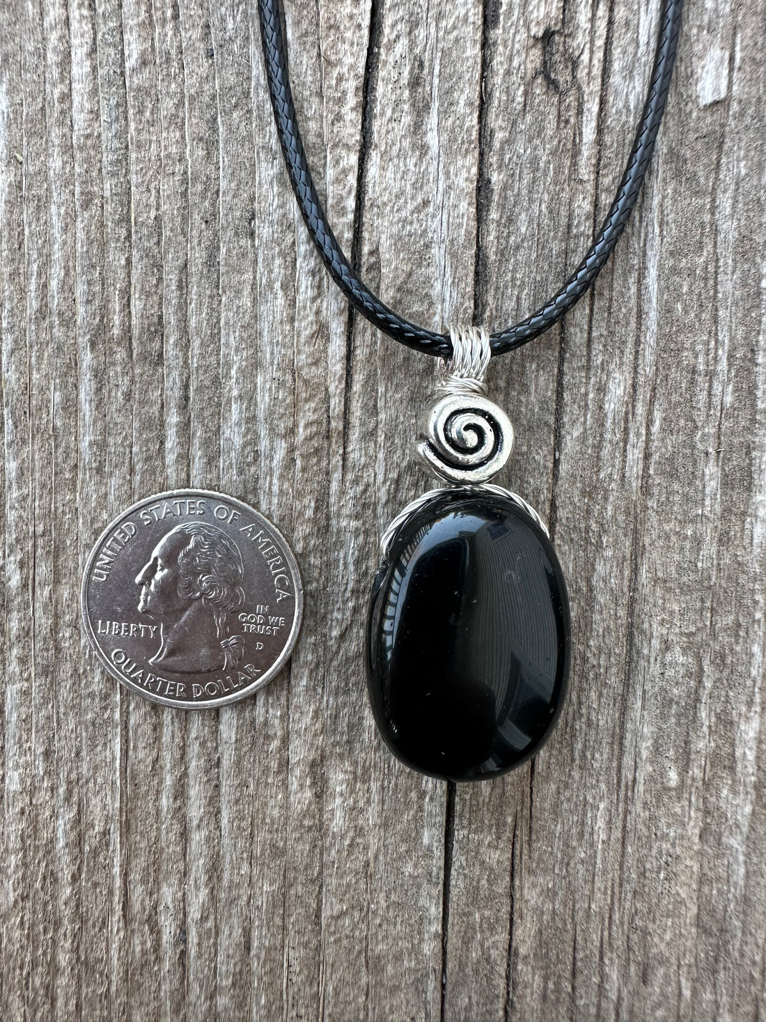 Black Obsidian for Psychic Awakening. Swirl to Signify Consciousness.