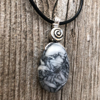 Pinolith for a Deeper Connection to Self, Spiritual Awakening, and Grounding. Swirl to Signify Consciousness.