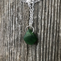 Canadian Jade For Protection, Self-Confidence and Awareness. Pewter Accent Piece.