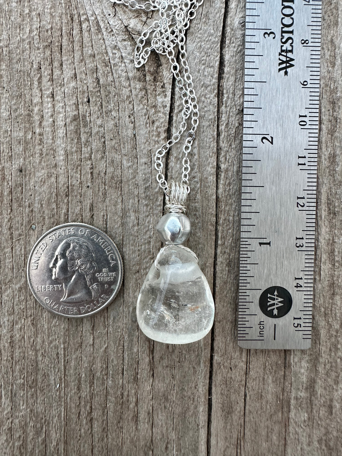 Topaz Necklace for Replacing Doubt with Generosity, Joy and Abundance. Antique Silver Accent.