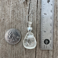 Topaz Necklace for Replacing Doubt with Generosity, Joy and Abundance. Antique Silver Accent.