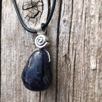 Iolite to Awaken Psychic Abilities. Used in Shamanic Practices. Swirl to Symbolize Consciousness.