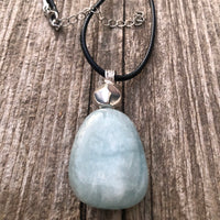 Aquamarine Necklace for Release, Peace and Courage.