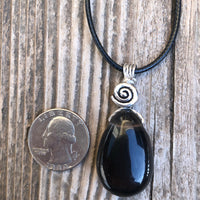 Midnight Lace Obsidian Release, Truth and Growth. Swirl to Signify Consciousness.