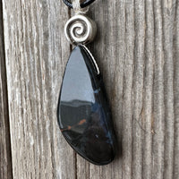 Sardonyx Necklace with 18 inch cable for Willpower, Vigor, and Stability. Swirl to Signify Consciousness.