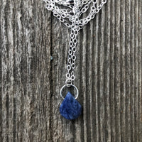 Sodalite for Creativity and Inspiration. Swirl to Signify Consciousness.