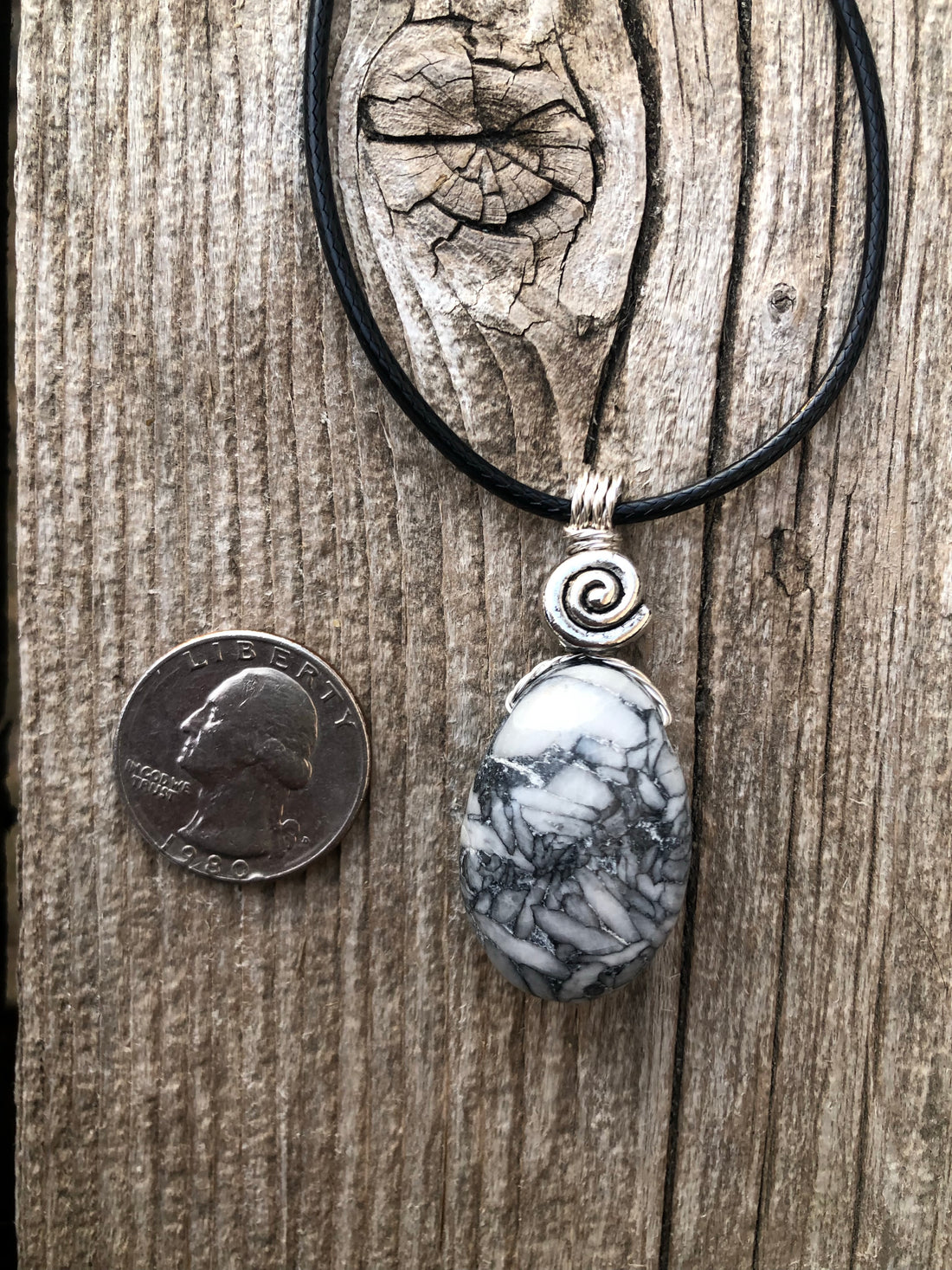 Pinolith for a Deeper Connection to Self, Spiritual Awakening, and Grounding. Swirl to Signify Consciousness.