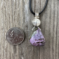 Stichtite Pendant for a Connection to Spiritual Realms. Great Stone for Shielding. Swirl Signifies Consciousness.