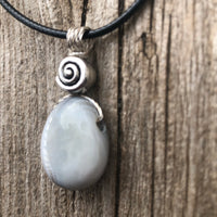 Botswana Agate for Energizing the Auric Field and Bringing Solutions. Swirl to Signify Consciousness.