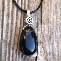 Midnight Lace Obsidian Release, Truth and Growth. Swirl to Signify Consciousness.