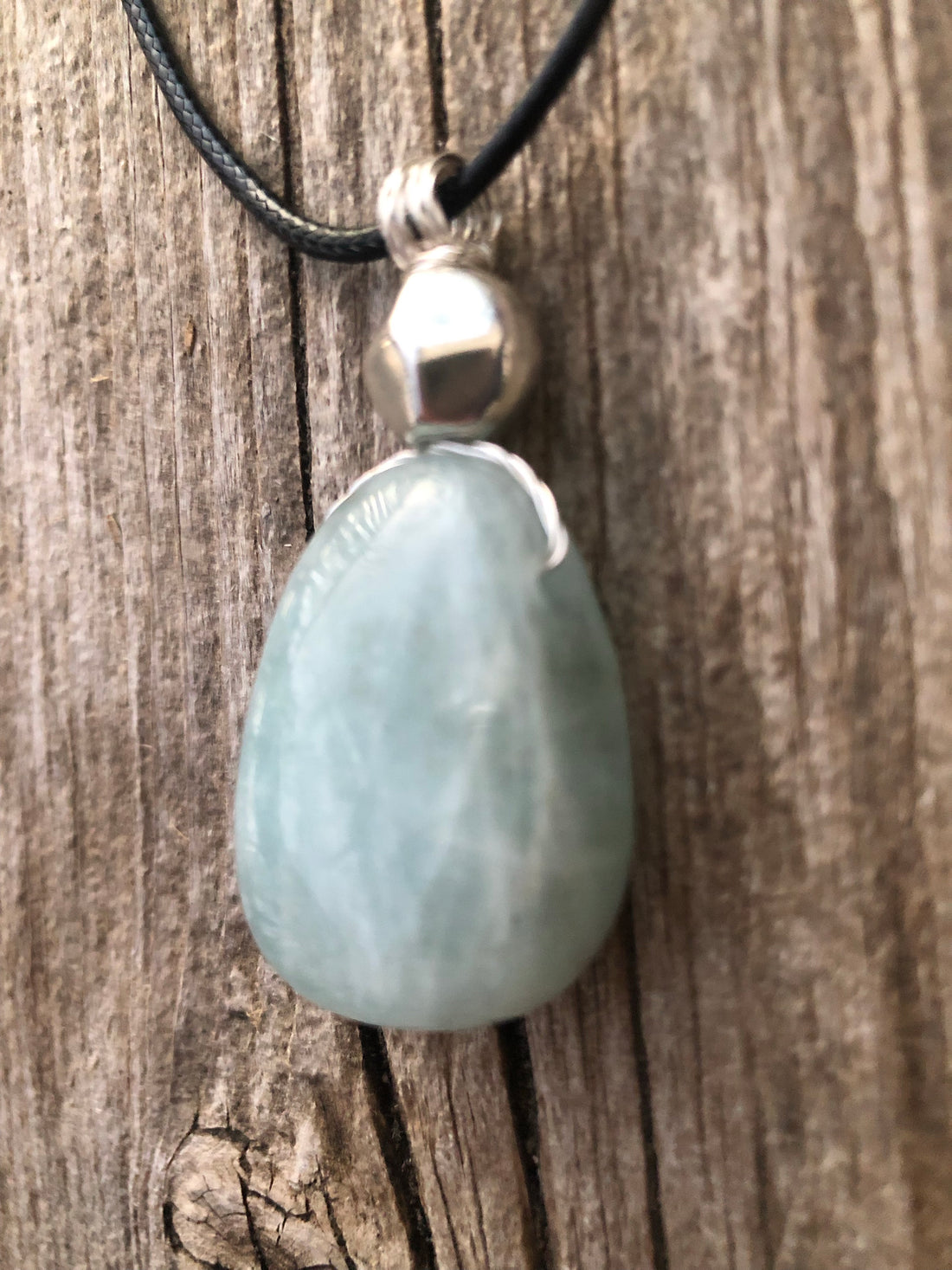 Aquamarine Necklace for Release, Peace and Courage.