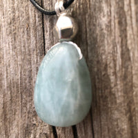 Aquamarine Necklace for Release, Peace and Courage.