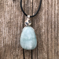 Aquamarine Necklace for Release, Peace and Courage.