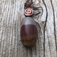 Shiva Lingam for Vitality, Stability, and Awakening Kundalini Energies. Swirl to Signify Consciousness. Selenite Stick Included