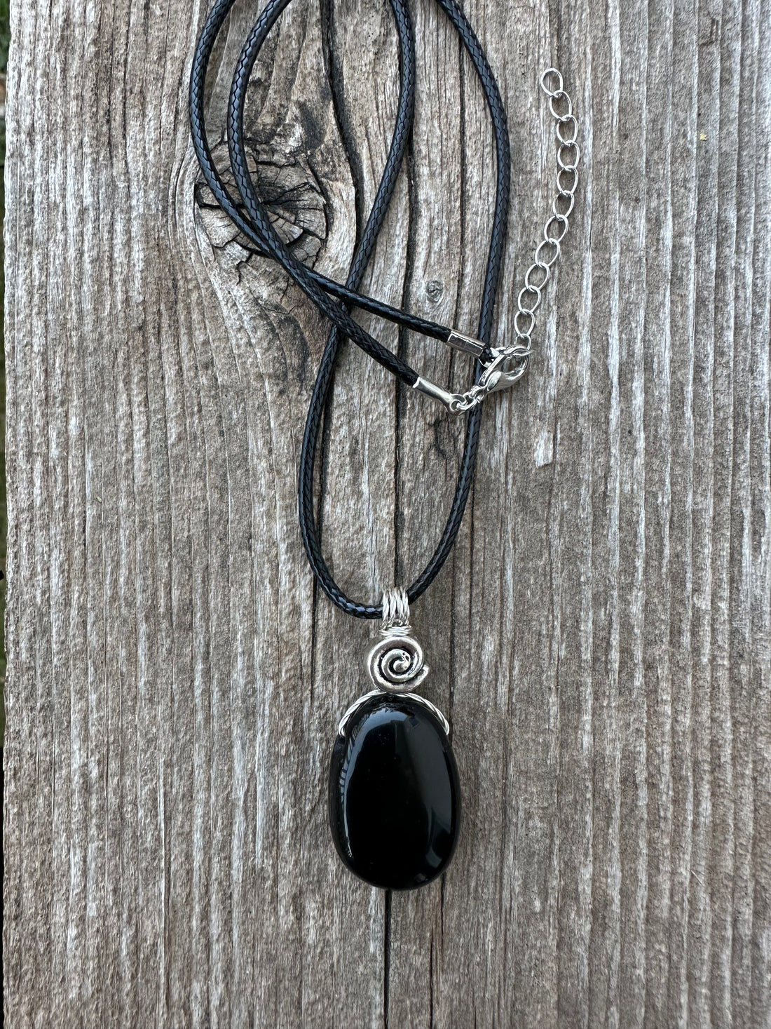 Black Obsidian for Psychic Awakening. Swirl to Signify Consciousness.