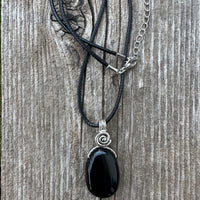 Black Obsidian for Psychic Awakening. Swirl to Signify Consciousness.