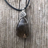 Smoky Quartz Necklace Great for Protection and Intuition. Swirl for Higher Consciousness.