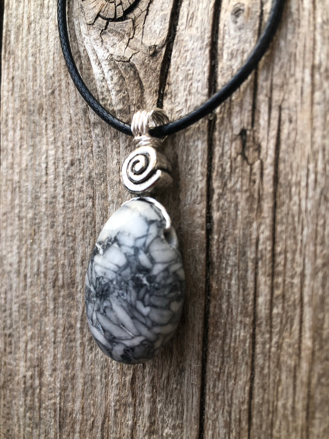 Pinolith for a Deeper Connection to Self, Spiritual Awakening, and Grounding. Swirl to Signify Consciousness.