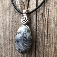 Pinolith for a Deeper Connection to Self, Spiritual Awakening, and Grounding. Swirl to Signify Consciousness.