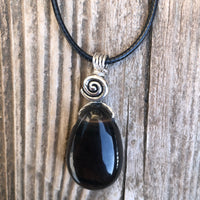 Midnight Lace Obsidian Release, Truth and Growth. Swirl to Signify Consciousness.