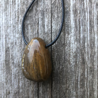 Petrified Wood Necklace for Transformation and Releasing Negativity.