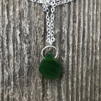 Canadian Jade For Protection, Self-Confidence and Awareness. Pewter Accent Piece.