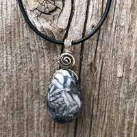 Pinolith for a Deeper Connection to Self, Spiritual Awakening, and Grounding. Swirl to Signify Consciousness.