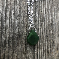 Canadian Jade For Protection, Self-Confidence and Awareness. Pewter Accent Piece.