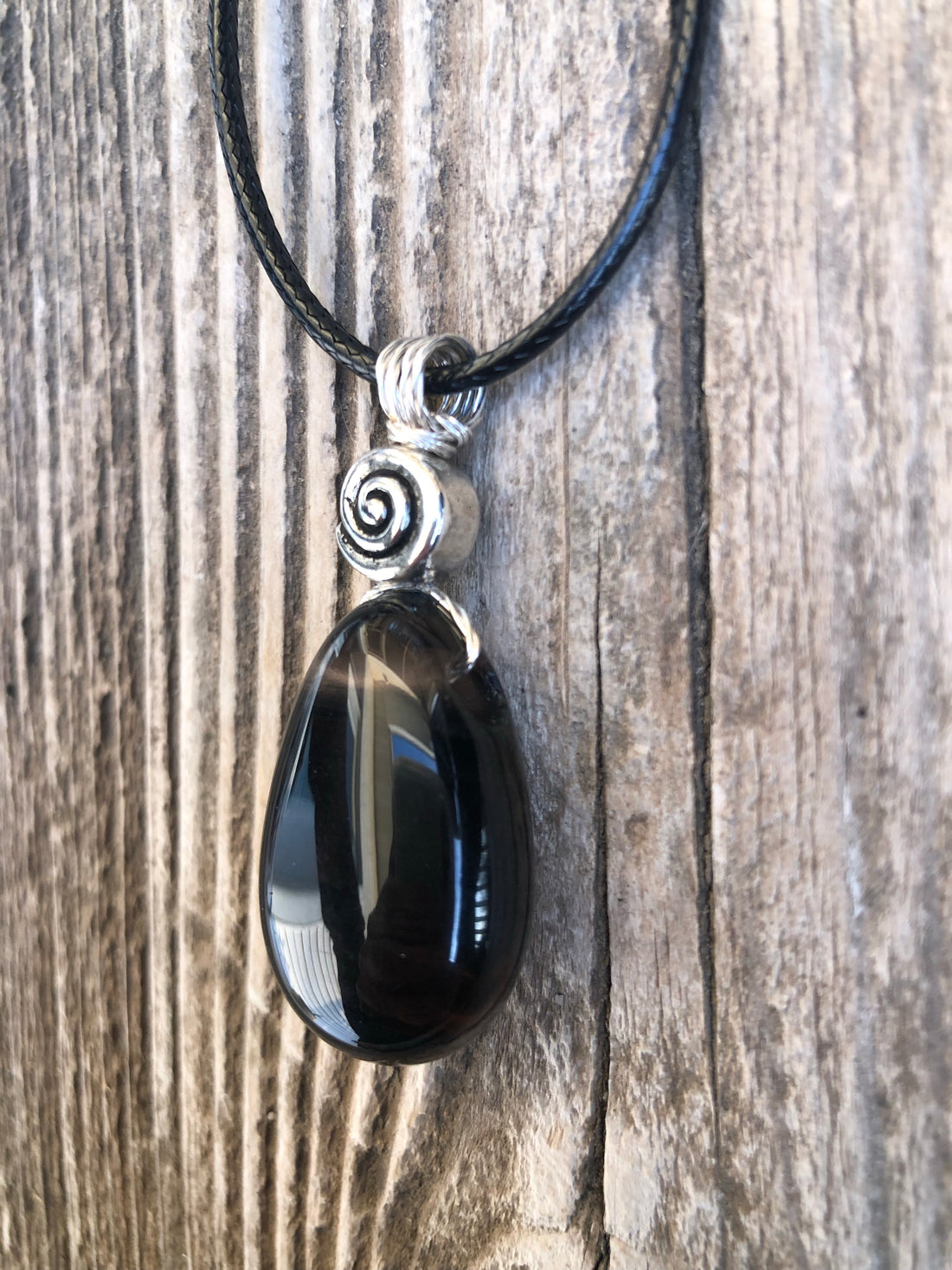 Midnight Lace Obsidian Release, Truth and Growth. Swirl to Signify Consciousness.